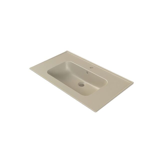 TURKUAZ BLUE 70*47CM ETEJERLİ LAVABO MAT KAPUÇİNO
